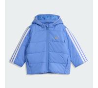 Essentials 3-Streifen gefütterte Jacke für Kids Blue Fusion / White 98
