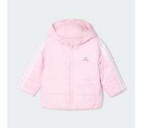 Essentials 3-Streifen gefütterte Jacke für Kids Clear Pink / White 80