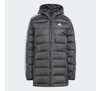 adidas Essentials 3-Streifen Light Hooded Damen Daunenjacke schwarz / weiß Gr. XS