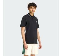 Poloshirt ADIDAS SPORTSWEAR "ESSENTIALS 3-STREIFEN PIKEE", Herren, Gr. S, schwarz (schwarz, weiß), Obermaterial: 100% Baumwolle, Shirts (30484959-S) schwarz, weiß