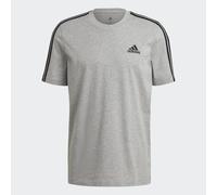 Essentials 3-Streifen T-Shirt Medium Grey Heather S