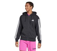 Adidas Essentials 3 Stripes French Terry Reißverschlusspullover M Black / White