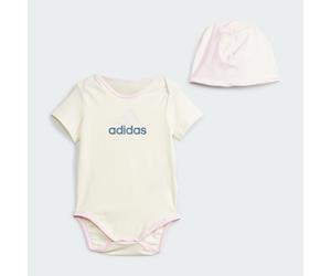 Essentials Big Logo Body und Beanie Kids Geschenkset Ivory / Clear Pink 86