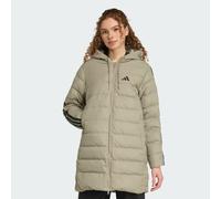 Essentials CLIMAWARM 3-Streifen Light Daunenparka mit Kapuze Silver Pebble XS