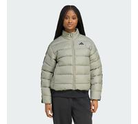 Steppjacke ADIDAS SPORTSWEAR "ESSENTIALS CLIMAWARM 3-STREIFEN SYNTHETIK-N", Damen, Gr. S, grün (silber pebble), Obermaterial: 100% Polyester. Wattierung: 100% Polyester, Jacken Steppjacke (37366125-S)
