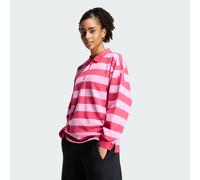 Essentials Contemporary French Terry Langarm-Poloshirt Power Pink / St Tropic Bloom M