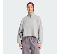 Sweatshirt ADIDAS ORIGINALS "ESS SWEATSHIRT", Damen, Gr. XXL, grau (medium grau heather), Obermaterial: 100% Baumwolle, Sweatshirts (15059110-XXL) medium grau heather