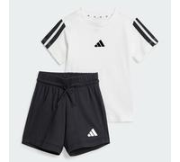 adidas Unisex Baby ESSENTIALS T-SHIRT SET, white/black, 12-18 Months