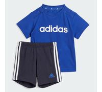 Essentials Lineage Organic Cotton T-Shirt und Shorts Set Semi Lucid Blue / White 80