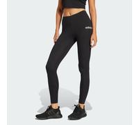 adidas Women's ESSENTIALS LINEAR COTTON LEGGINGS, Black/White, M