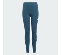 Essentials Linear Logo Cotton Leggings Arctic Night / White 140