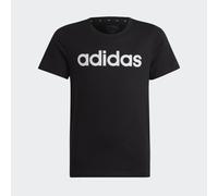 adidas Essentials Linear Logo Slim Fit T-Shirt Kinder IC3149 - black/white 164