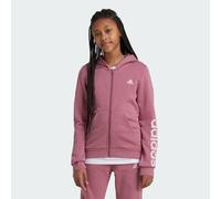 adidas - Girl's Essentials Linear Logo Cotton Fullzip Hoody - Hoodie, Gr. 128, rosa (PrelovedCrimson/SandyPink)