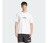 adidas Essentials Linear Single Jersey T-Shirt, Farbe Weiß, Größe XXS