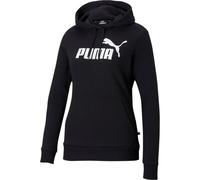 Puma Freizeit Kapuzenpullover Essentials Logo - Baumwolle - schwarz Damen, Größe S