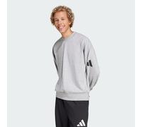 adidas Essentials Loose Fit 3-Streifen Logo Sweatshirt Herren JF3578 - medium grey heather/black XL