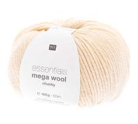 Rico Design Wolle Essentials Mega Wool Chunky Elfenbein 100 g