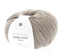 Essentials Mega Wool Chunky Strickgarn, 55% Schurwolle und 45% Polyacryl, 100 g (Mauve)