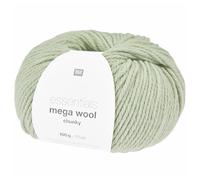 Essentials Mega Wool Chunky Strickgarn, 55% Schurwolle und 45% Polyacryl, 100 g (Salbei)