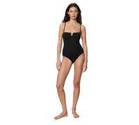 Badeanzug MARC O'POLO "Essentials Swim", Damen, Gr. S, N-Gr, schwarz, Obermaterial: 84% Polyamid, 16% Elasthan, Badeanzüge (61887425-S) schwarz