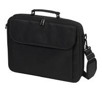 ESSENTIALS Notebook Tasche 15.6 Zoll | gepolstertes Innenfach | Zubehörfach | Schultergurt | Schwarz