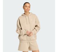 Kapuzensweatshirt ADIDAS ORIGINALS "ESSENTIALS OVERSIZE FLEECE HOODIE", Damen, Gr. L, beige (khaki three), Obermaterial: 82% Baumwolle, 18% Polyester, normal, Rundhals, angesetztes Bündchen, Sweatshir