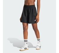 Essentials Woven High-Waist Cargoshorts Black XS