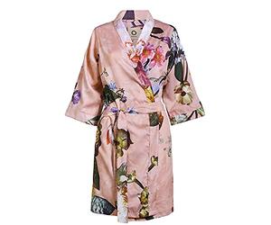 Essenza Damen Bademantel Kimono Fleur Ecru, Rose, S = 36