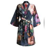 Essenza Kimono Fleur, Blau, Textil, Floral, Gr. L, Badtextilien, Bademäntel