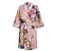 ESSENZA Kimono Fleur Rose, XL, 100% Baumwollsatin, Blumen Pfingstrosen Tulpen