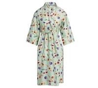 ESSENZA Kimono Sarai Fiorre Subtle green, XS - 100% Bio-Baumwollsatin - Blumen