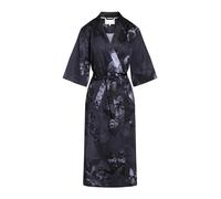 ESSENZA Kimono Sarai Flora Nightblue, M - 100% Baumwollsatin - Blumen