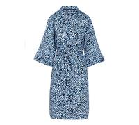 ESSENZA Kimono Sarai Lenthe Sloe Blue, M - 100% Baumwollsatin - Blumen
