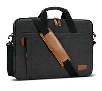 ESTARER Laptoptasche 17.3 Zoll Groß Canvas Aktentasche Herren für Arbeit,College,Reisen,Büro
