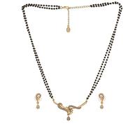 Estele 24 Carat Gold and Silver Plated Twine Braid Mangalsutra Necklaces For Women Suitable for All Occasions Wedding, Engagement, Anniversary, and Birthday, Metal