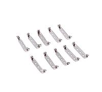 Estink Broschennadeln, 50 Stück, Anstecknadel, Silberfarbene Brosche mit Sicherheitsverschluss, Broschennadeln für Rückkehr von Catch, Silber (32 mm)