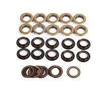Estink DIY Ösen Werkzeug Set, 20-teilig, Bronze und Schwarzgold, 17mm Grommet Kit für Leder und Stoff Handwerk