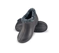 ESTRO Gummistiefel Gefüttert Herren Clogs - Regenstiefel Herren Gefütterte Gummistiefel Damen Kurz Regenschuhe Damen A16 (39, Dunkelgrau)