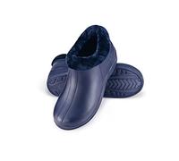 ESTRO Gummistiefel Gefüttert Herren Clogs - Regenstiefel Herren Gefütterte Gummistiefel Damen Kurz Regenschuhe Damen A16 (40, Dunkelblau)