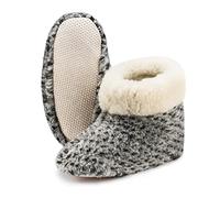 ESTRO Warme Hausschuhe Damen Winter - Hüttenschuhe Herren Pantoffeln Winter Hausstiefel Damen Warme Hausschuhe Herren OLE (38 EU, Wolke)