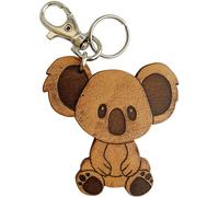 Etabeta Artigiano Toscano Koala Schlüsselanhänger aus pflanzlich gegerbtem Echtleder