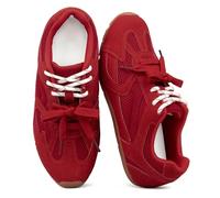 Etebella Damen Retro-Schnür-Sneaker, modisch, lässig, Wanderschuhe, Rot/Ausflug, einfarbig (Getaway Solids), 39 EU
