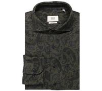 ETERNA 1863 Modern Fit Cordhemd grün, Bedruckt