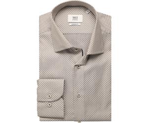 ETERNA 1863 Modern Fit Hemd dunkelbraun, Strukturiert