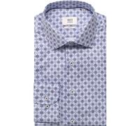 ETERNA 1863 Slim Fit Hemd blau, Bedruckt