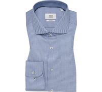 ETERNA 1863 Slim Fit Hemd blau, Strukturiert