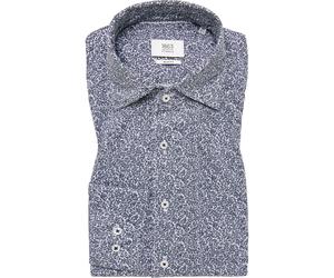ETERNA 1863 Slim Fit Jerseyhemd marine, Bedruckt