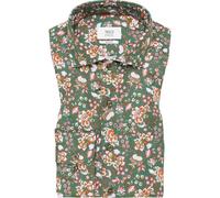 ETERNA 1863 Slim Fit Leinenhemd grün, Bedruckt