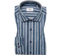 ETERNA 1863 Soft Tailoring Modern Fit Hemd blau, Gestreift