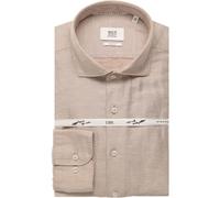 ETERNA 1863 Soft Tailoring Slim Fit Leinenhemd braun, Einfarbig